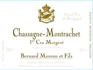 2020 Bernard Moreau Chassagne-Montrachet Blanc 1er Cru Morgeot
